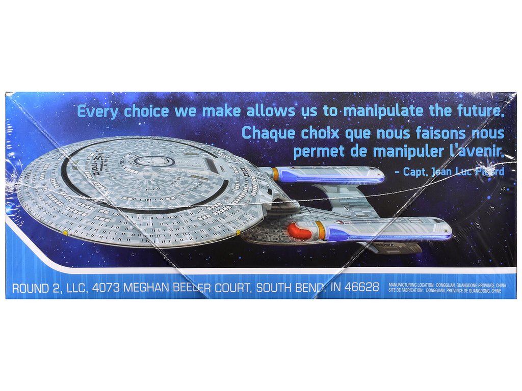 Skill 2 Model Kit U.S.S. Enterprise NCC-1701-D Space Ship "Star Trek: The Next Generation" (1987) TV Series 1/2500 Scale Model by AMT-1