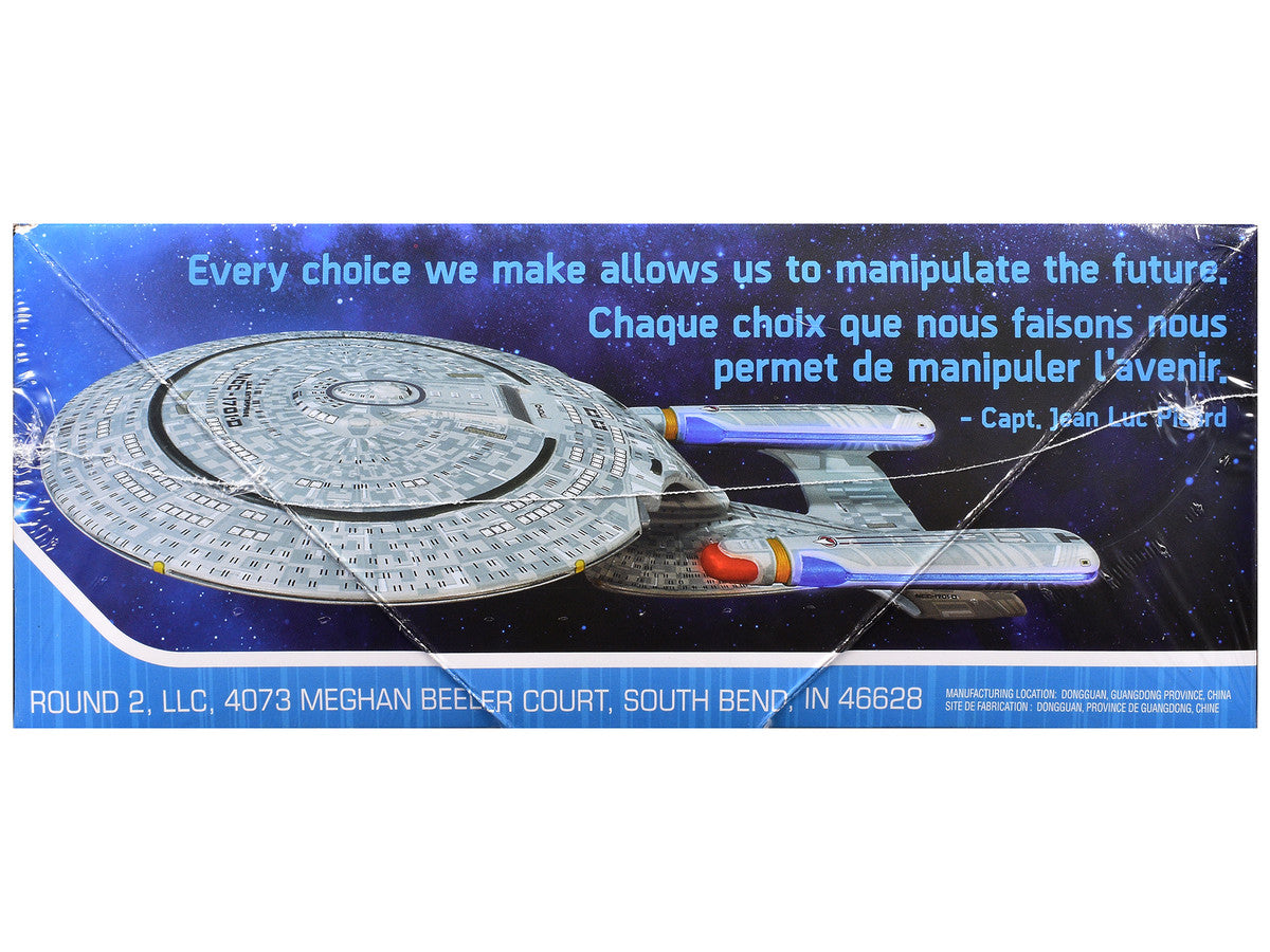 Skill 2 Model Kit U.S.S. Enterprise NCC-1701-D Space Ship "Star Trek: The Next Generation" (1987) TV Series 1/2500 Scale Model by AMT-1