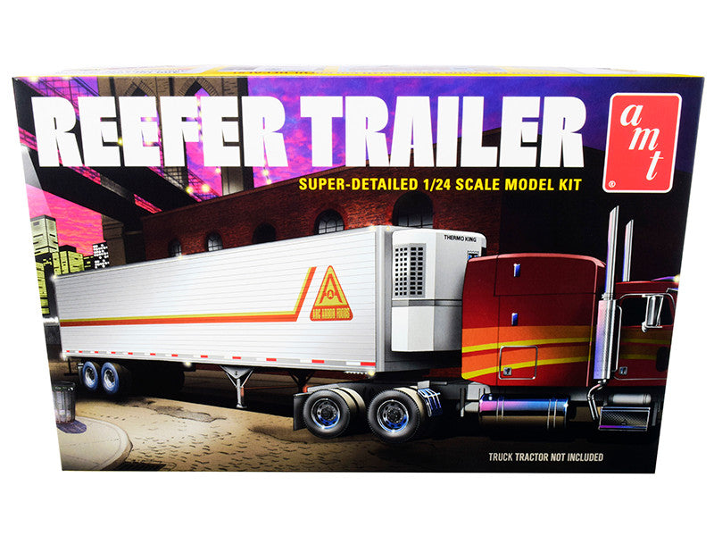 Skill 3 Model Kit Reefer Trailer 1/24 Scale Model by AMT-0