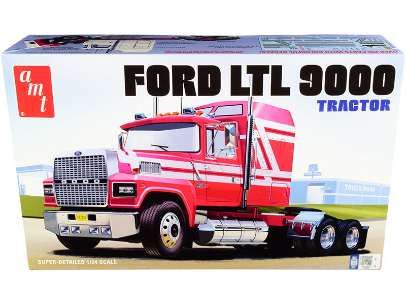 Skill 3 Model Kit Ford LTL 9000 Semi Tractor 1/24 Scale Model by AMT-0
