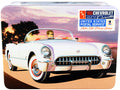 Skill 2 Model Kit 1953 Chevrolet Corvette "USPS" (United States Postal Service) Themed Collectible Tin 1/25 Scale Model by AMT-0