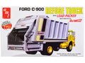 Skill 3 Model Kit Ford C-900 GarWood Refuse Garbage Truck with Load-Packer 1/25 Scale Model by AMT-0