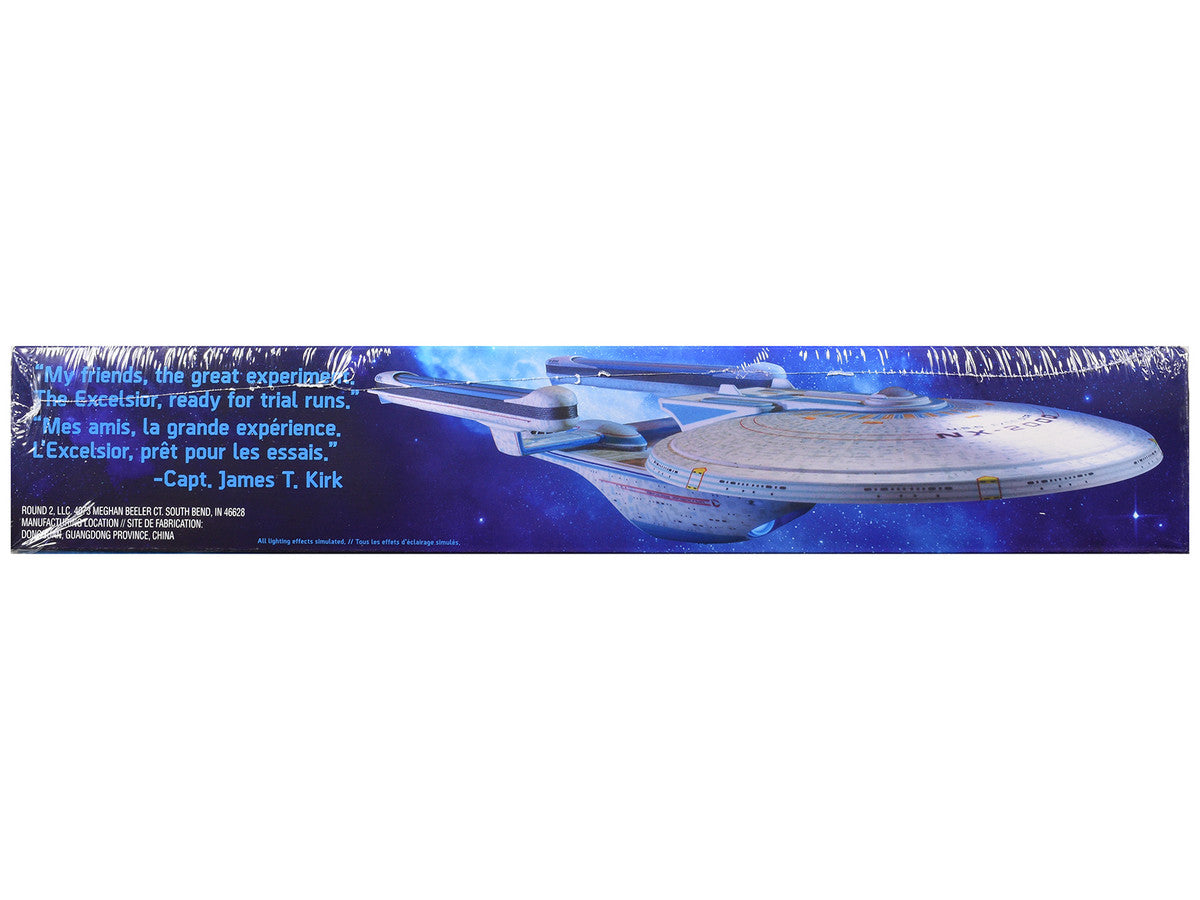 Skill 2 Model Kit U.S.S. Excelsior NX-2000 Space Ship "Star Trek III: The Search for Spock" (1984) Movie 1/1000 Scale Model by AMT-2