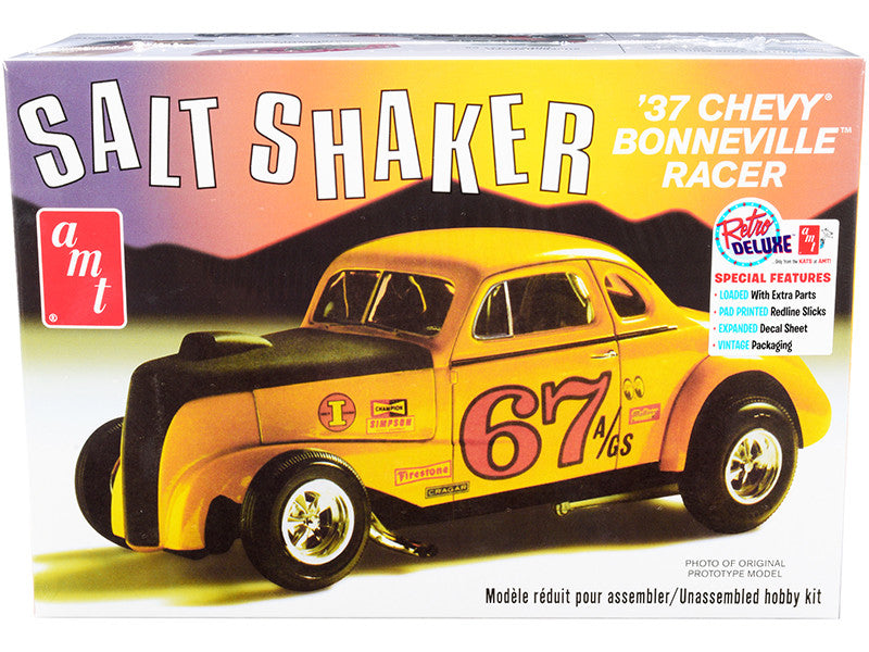 Skill 2 Model Kit 1937 Chevrolet Bonneville Racer "Salt Shaker" 1/25 Scale Model by AMT-0