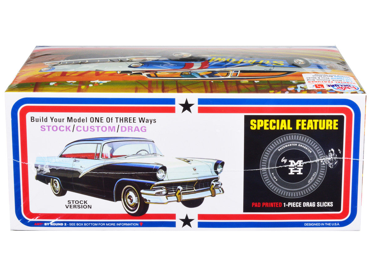 Skill 2 Model Kit 1956 Ford Victoria Hardtop 3 in 1 Kit 1/25 Scale Model by AMT-2