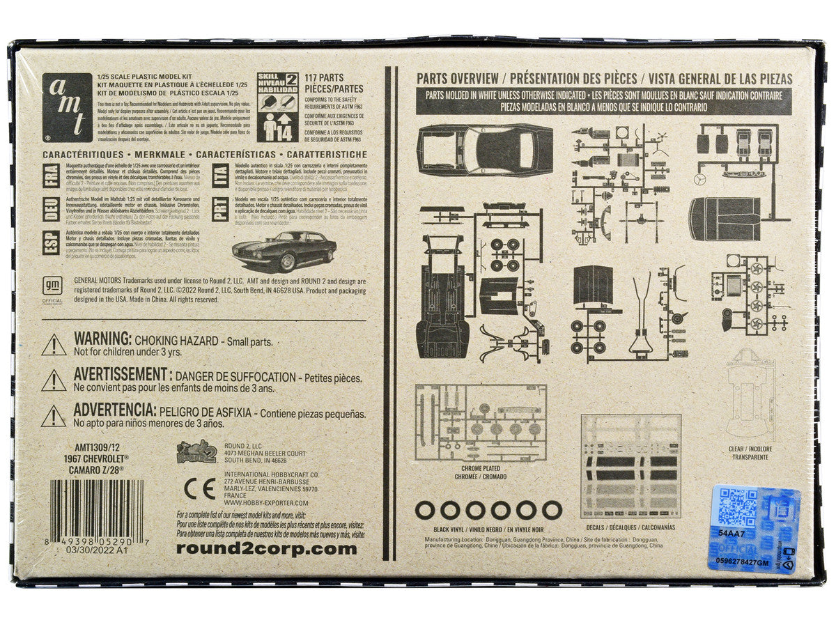 Skill 3 Model Kit Peterbilt 359 California Hauler with Sleeper Cab 1/25 Scale Model by AMT-1