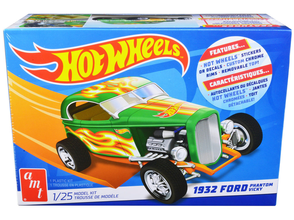 Skill 2 Model Kit 1932 Ford Phantom Vicky "Hot Wheels" 1/25 Scale Model by AMT-0