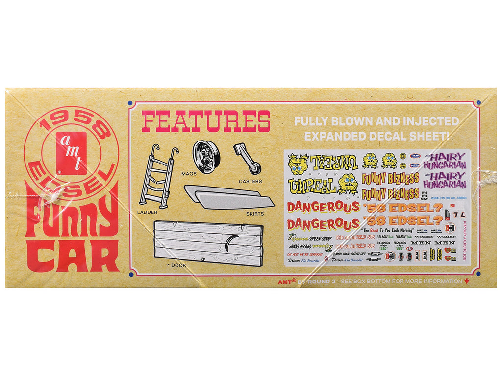 Skill 2 Model Kit of 1958 Edsel Funny Car "Unreal" 1/25 Scale Model by AMT-2