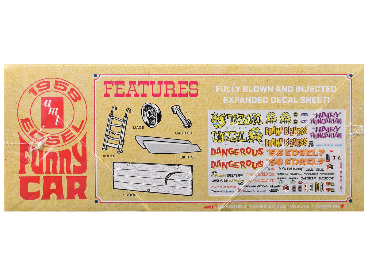 Skill 2 Model Kit of 1958 Edsel Funny Car "Unreal" 1/25 Scale Model by AMT-2