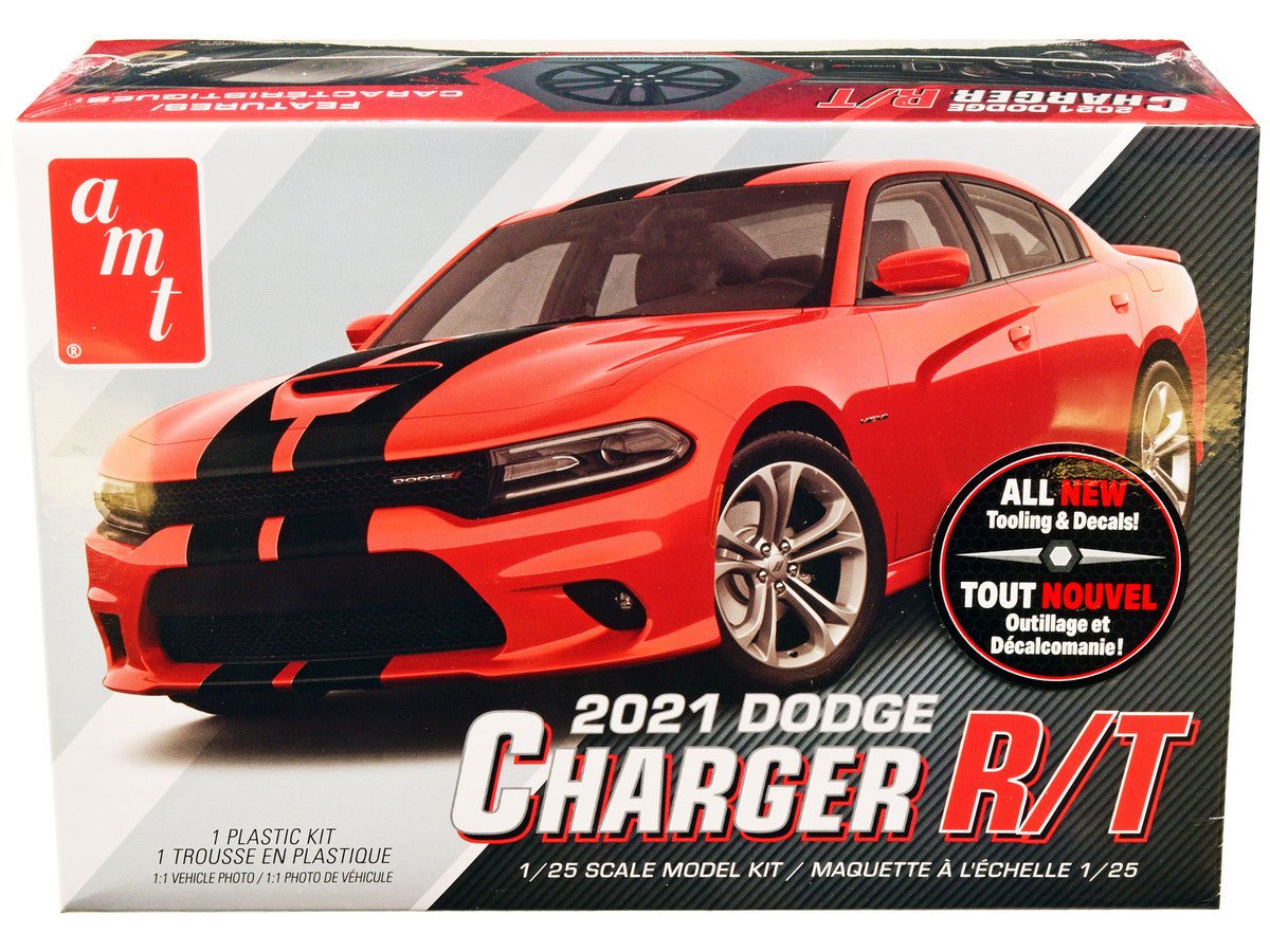 Skill 2 Model Kit 2021 Dodge Charger R/T 1/25 Scale Model by AMT-0