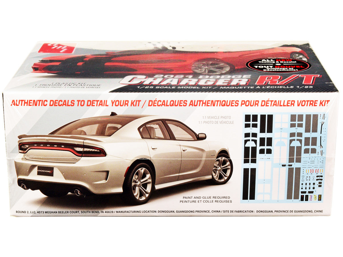 Skill 2 Model Kit 2021 Dodge Charger R/T 1/25 Scale Model by AMT-2