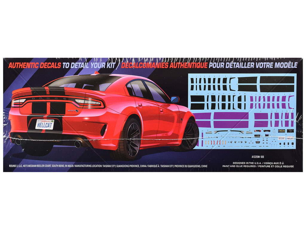 Skill 2 Model Kit 2021 Dodge Charger Hellcat Redeye Widebody 1/25 Scale Model by AMT-0
