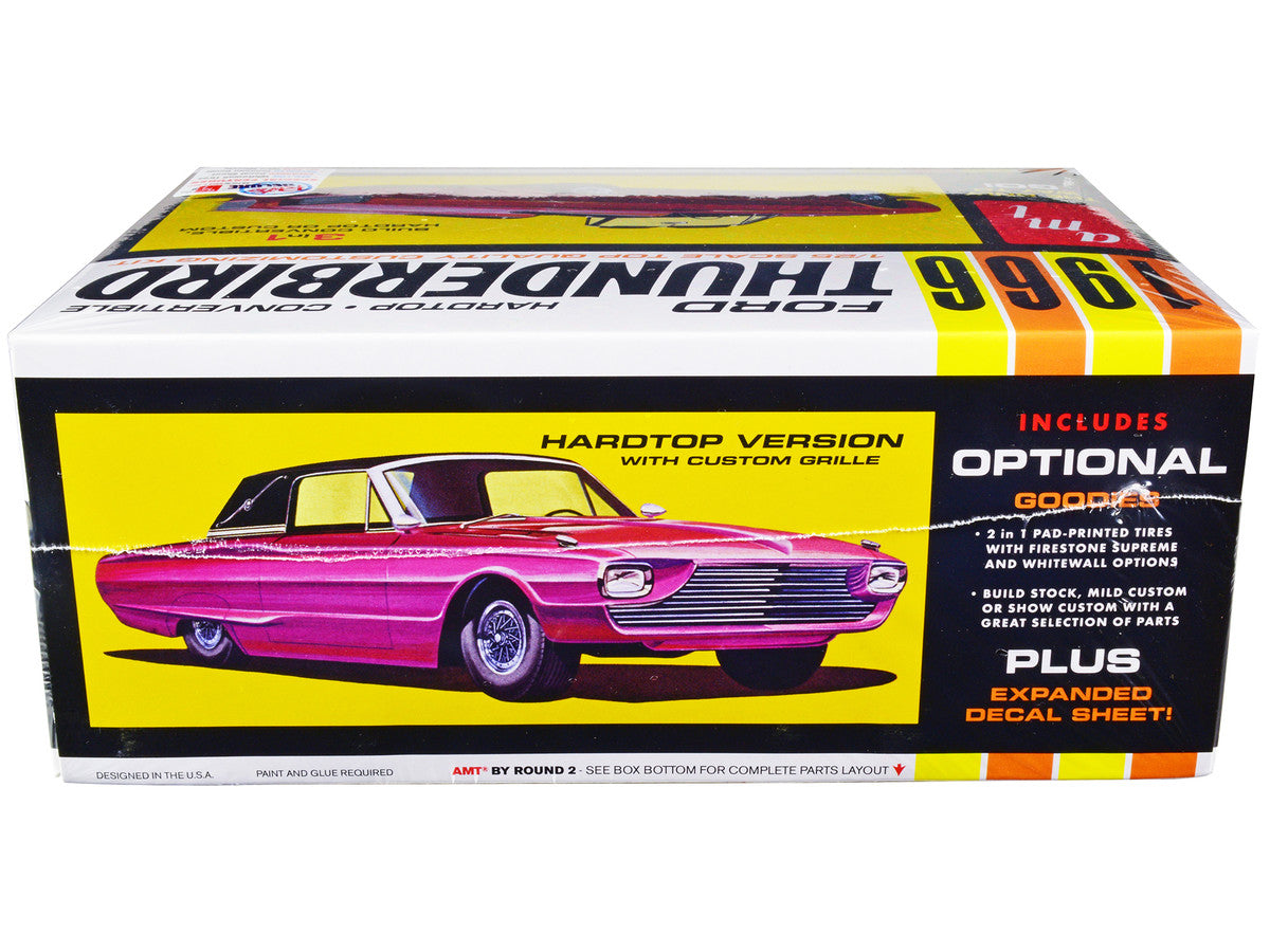 Skill 2 Model Kit 1966 Ford Thunderbird Hardtop/Convertible 3-in-1 Kit 1/25 Scale Model by AMT-2