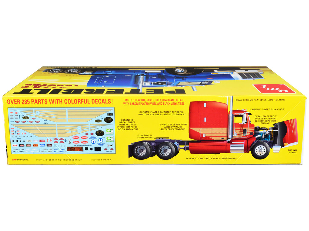Skill 3 Model Kit Peterbilt 377 A/E Truck Tractor 1/24 Scale Model by AMT-2