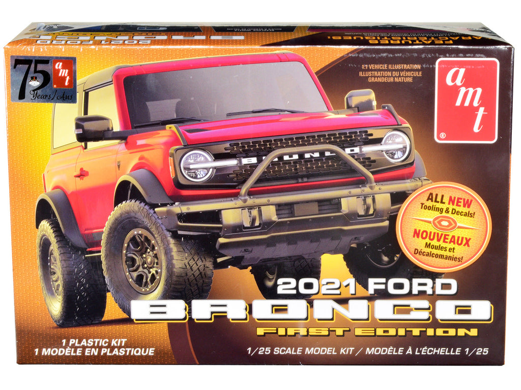 Skill 2 Model Kit 2021 Ford Bronco First Edition 1/25 Scale Model by AMT-0