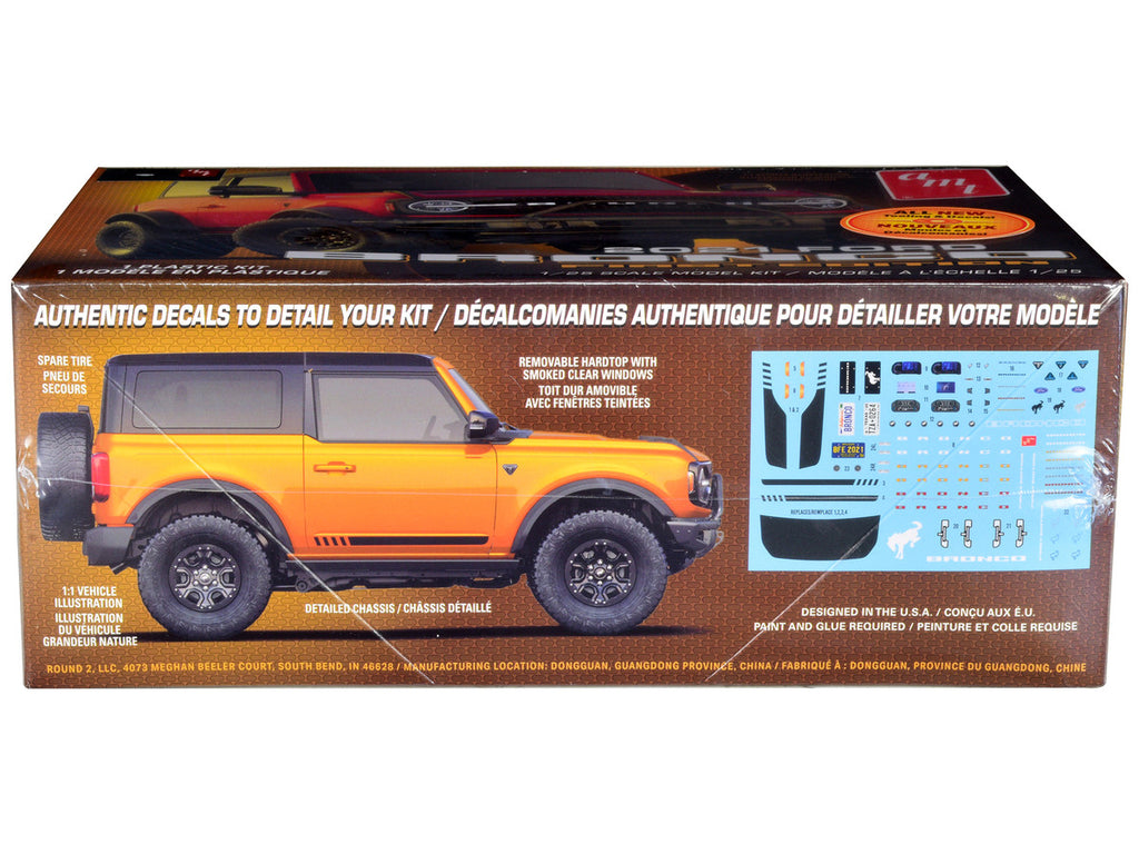 Skill 2 Model Kit 2021 Ford Bronco First Edition 1/25 Scale Model by AMT-2