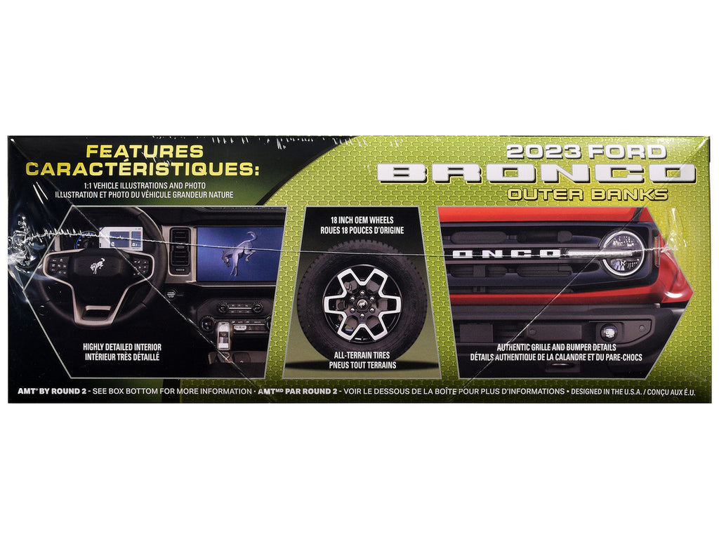 Skill 2 Model Kit 2023 Ford Bronco Outer Banks 1/25 Scale Model by AMT-1