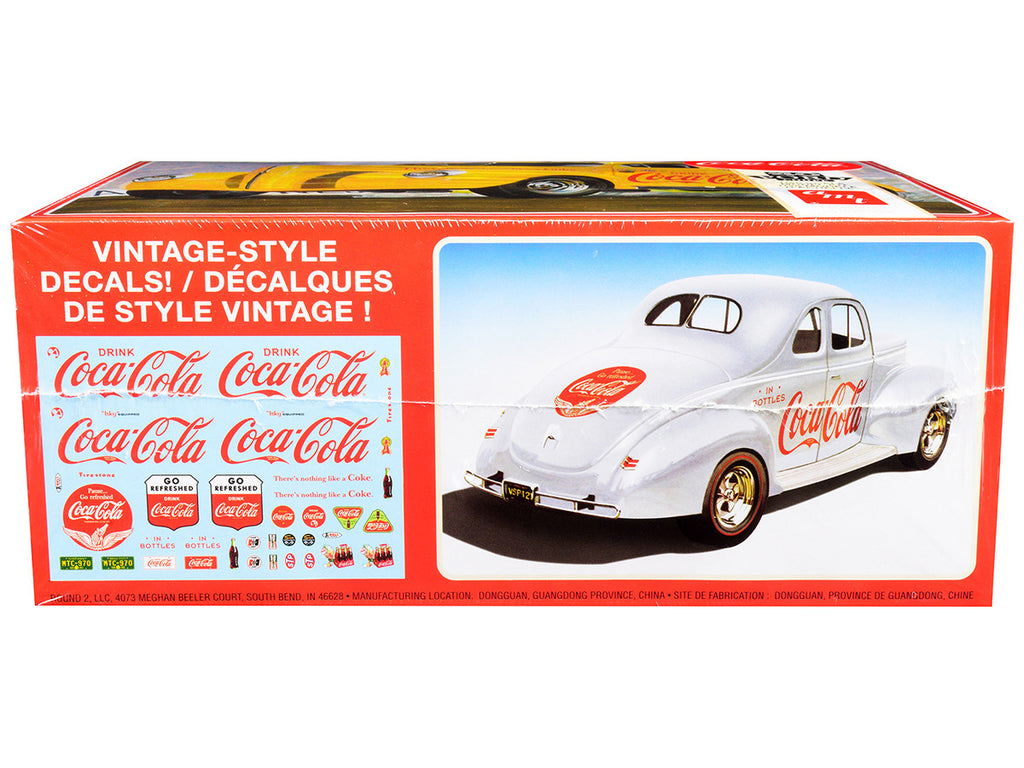 Skill 3 Model Kit 1940 Ford Coupe "Coca-Cola" 1/25 Scale Model by AMT-1