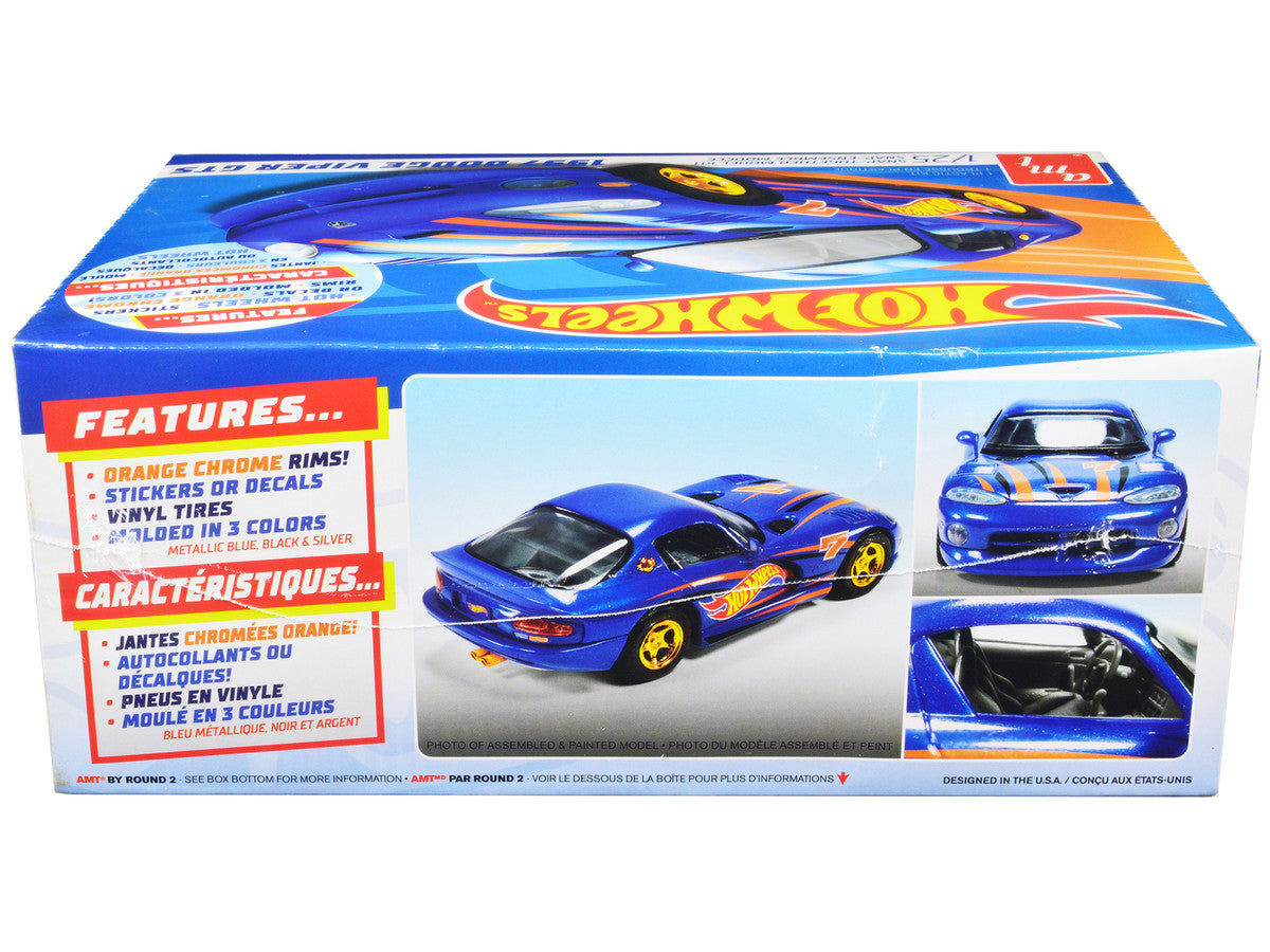 Skill 1 Snap Model Kit 1997 Dodge Viper GTS "Hot Wheels" 1/25 Scale Model by AMT-2