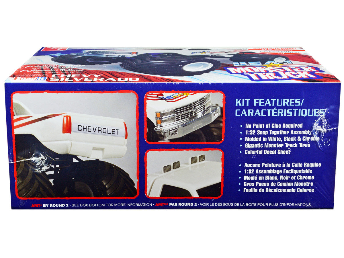 Skill 1 Snap Model Kit Chevrolet Silverado "USA-1" Monster Truck 1/32 Scale Model by AMT-2