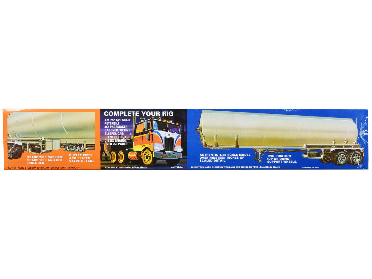Skill 3 Model Kit Fruehauf Tanker Trailer "Gulf Oil" 1/25 Scale Model by AMT-2