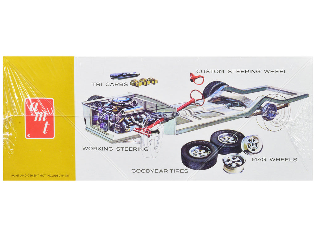 Skill 2 Model Kit 1963 Ford Mustang II Concept Car 1/25 Scale Model by AMT-1