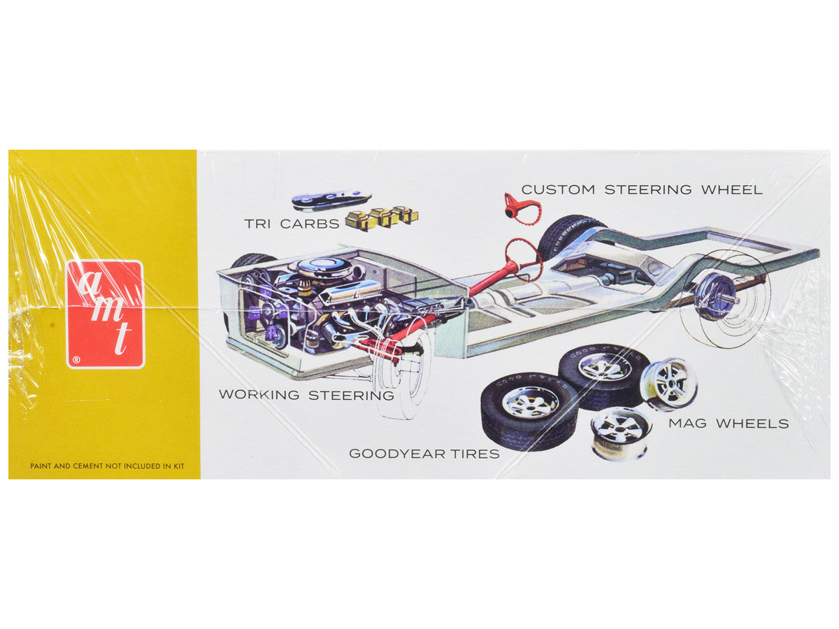 Skill 2 Model Kit 1963 Ford Mustang II Concept Car 1/25 Scale Model by AMT-1