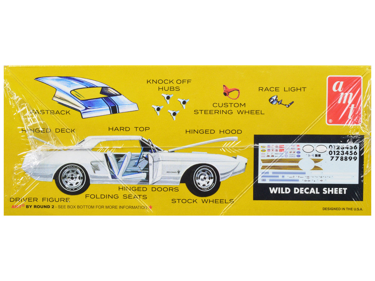 Skill 2 Model Kit 1963 Ford Mustang II Concept Car 1/25 Scale Model by AMT-2