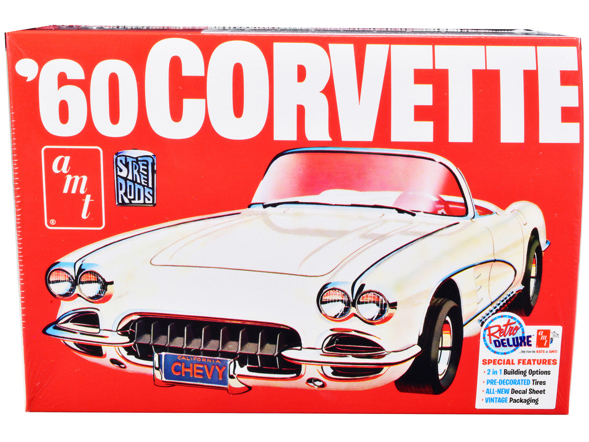 Skill 2 Model Kit 1960 Chevrolet Corvette "Street Rods" 1/25 Scale Model by AMT-0