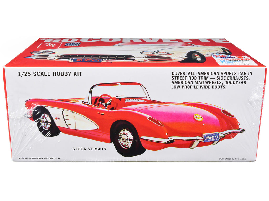 Skill 2 Model Kit 1960 Chevrolet Corvette "Street Rods" 1/25 Scale Model by AMT-1