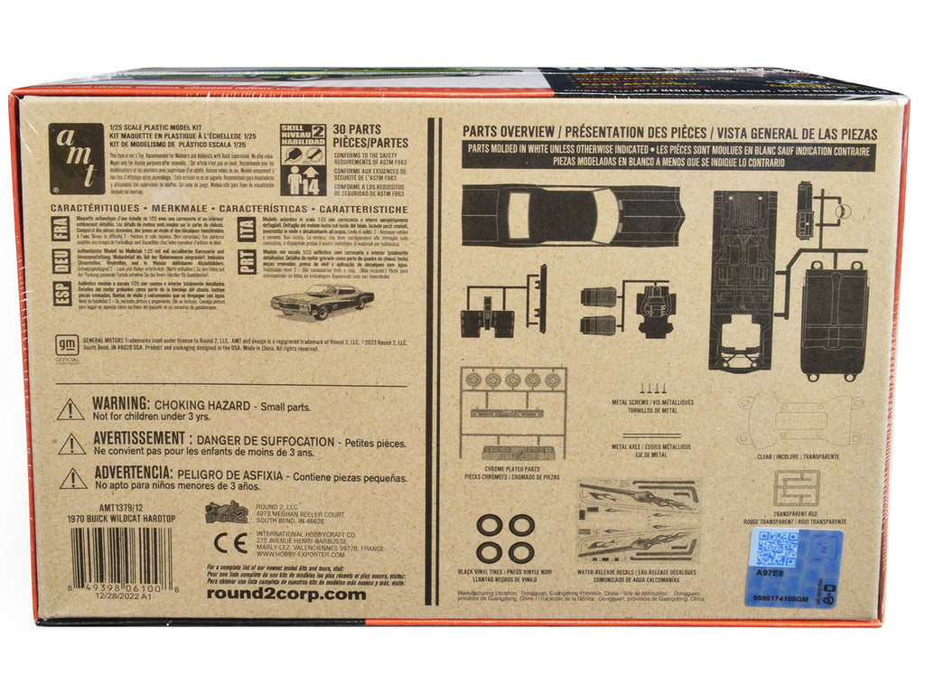 Skill 2 Model Kit 1970 Buick Wildcat Hardtop "Craftsman Plus" Series 1/25 Scale Model by AMT-3