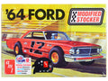 Skill 2 Model Kit 1964 Ford Galaxie "Modified Stocker" 1/25 Scale Model by AMT-0