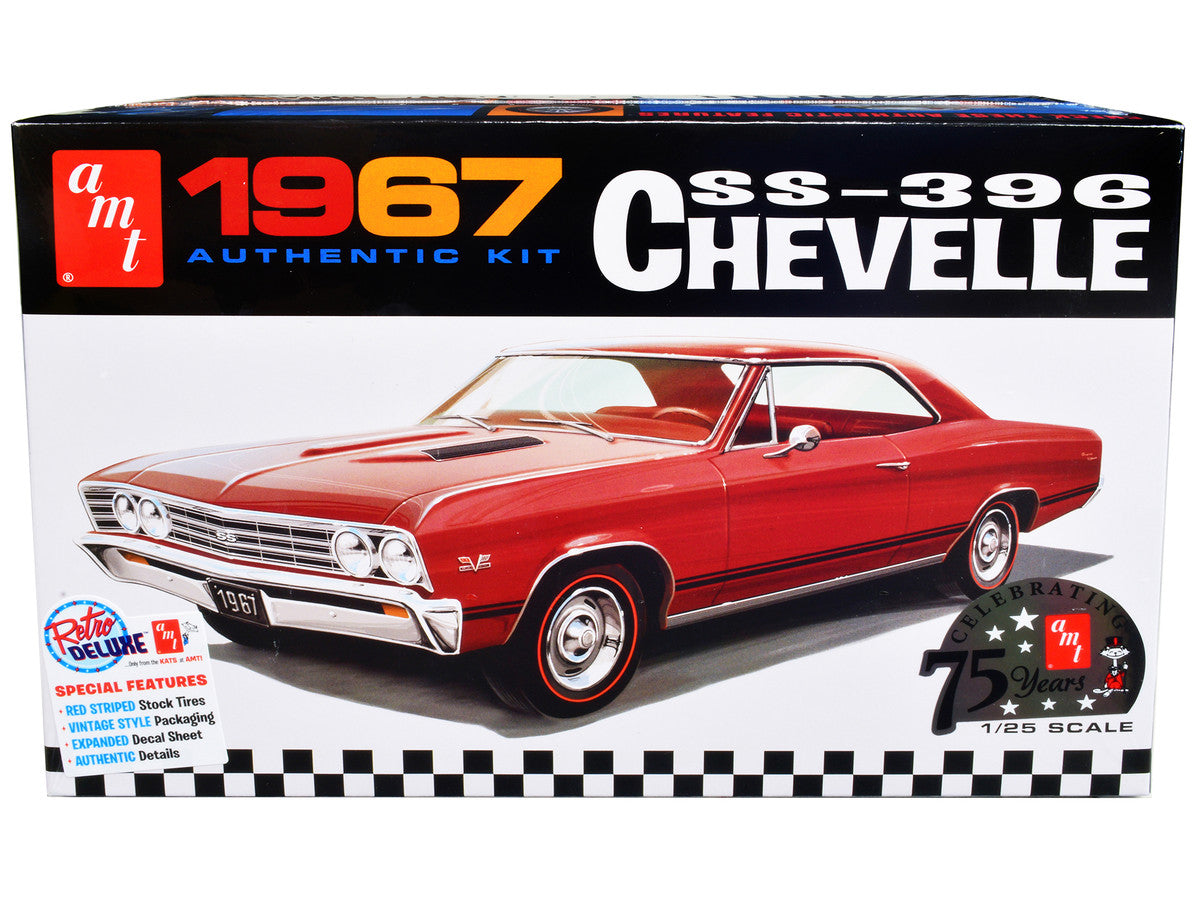 Skill 2 Model Kit 1967 Chevrolet Chevelle SS 396 "AMT Celebrating 75 Years" 1/25 Scale Model by AMT-0