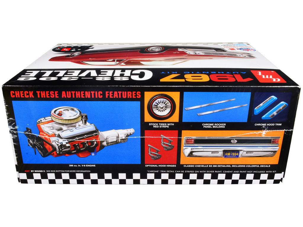 Skill 2 Model Kit 1967 Chevrolet Chevelle SS 396 "AMT Celebrating 75 Years" 1/25 Scale Model by AMT-2