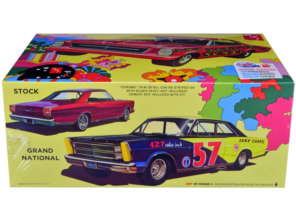 Skill 2 Model Kit 1966 Ford Galaxie 500 Hardtop "Sweet Bippy" 4-in-1 Kit 1/25 Scale Model by AMT-2