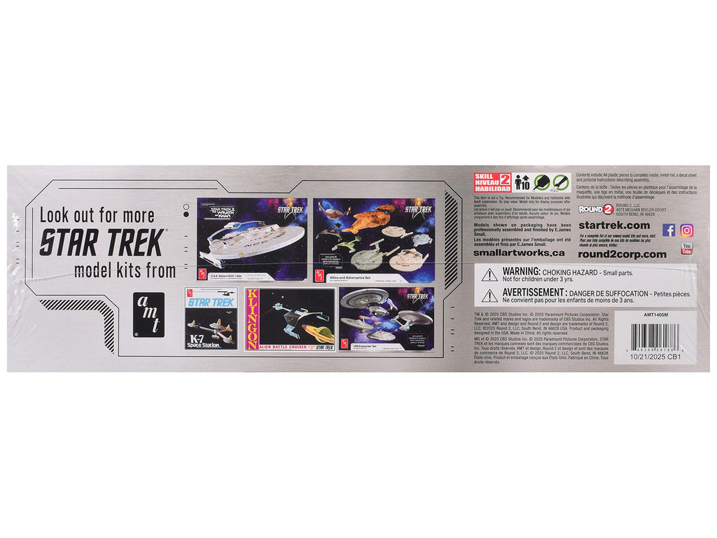 Skill 2 Model Kit U.S.S. Enterprise NCC-1701-E Space Ship "Star Trek: First Contact" (1996) Movie 1/1400 Scale Model by AMT-0