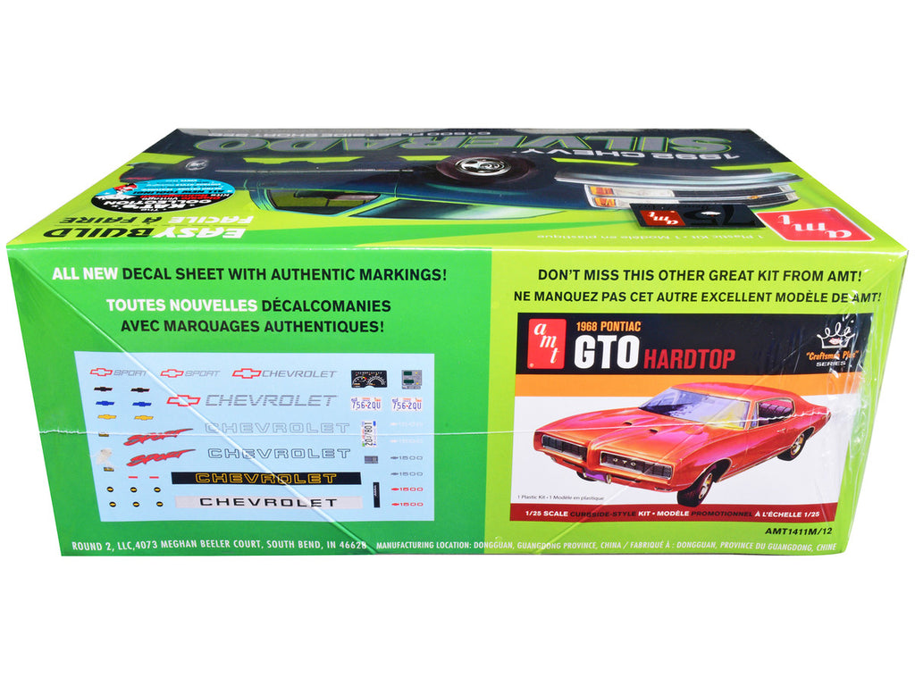 Skill 2 Model Kit 1992 Chevrolet Silverado C1500 Fleetside Short Bed Pickup Truck "Easy Build" 1/25 Scale Model by AMT-1