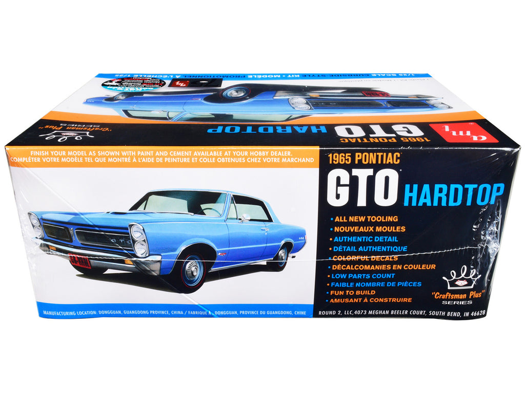 Skill 2 Model Kit 1965 Pontiac GTO Hardtop "Craftsman Plus" Series 1/25 Scale Model by AMT-2
