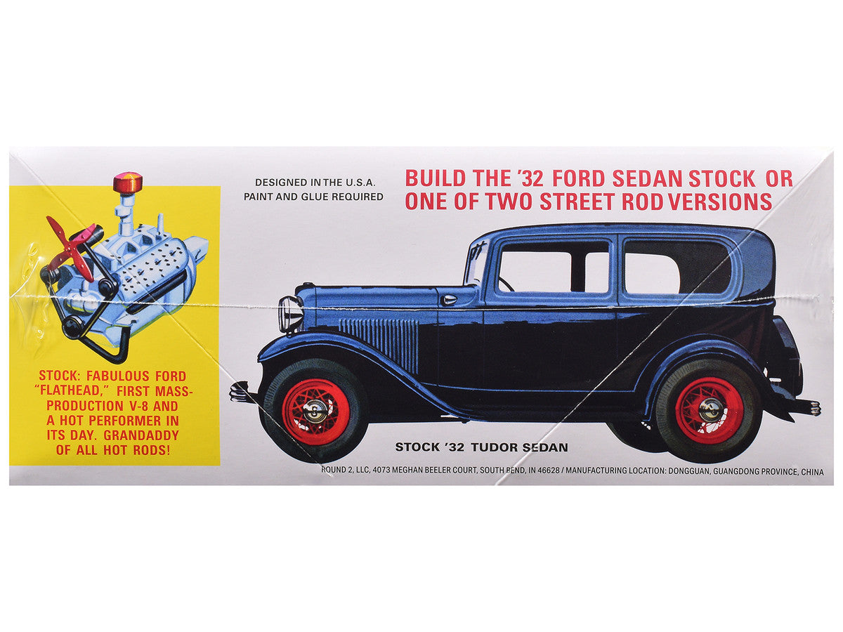Skill 2 Model Kit 1932 Ford Tudor Sedan "Street Rods" Series 1/25 Scale Model by AMT-1