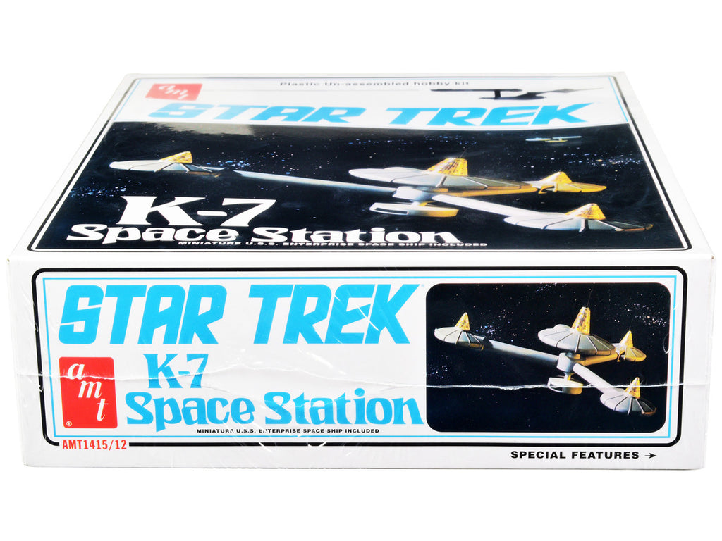 Skill 2 Model Kit K-7 Space Station "Star Trek" (1966-1969) TV Series 1/7600 Scale Model by AMT-1
