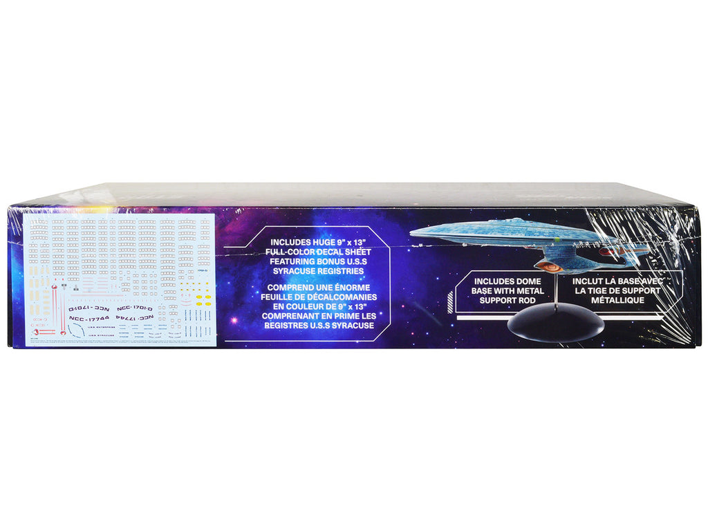 Skill 2 Model Kit U.S.S. Enterprise NCC-1701-D Space Ship "Star Trek: The Next Generation" (1987-1994) TV Series 1/1400 Scale Model by AMT-1