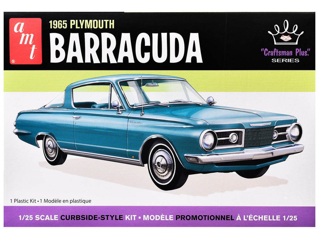 Skill 2 Model Kit 1965 Plymouth Barracuda "Craftsman Plus" Series 1/25 Scale Model by AMT-3