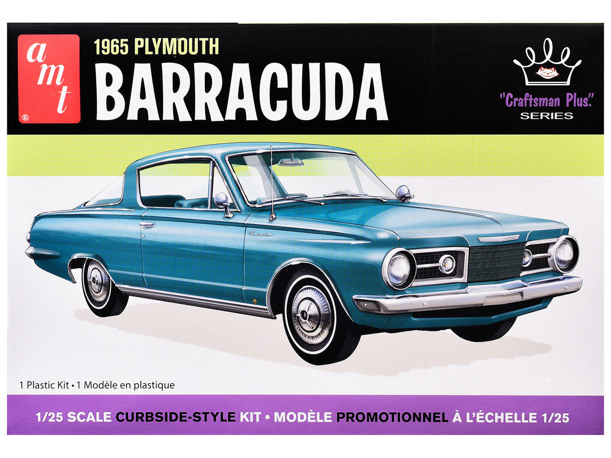 Skill 2 Model Kit 1965 Plymouth Barracuda "Craftsman Plus" Series 1/25 Scale Model by AMT-3