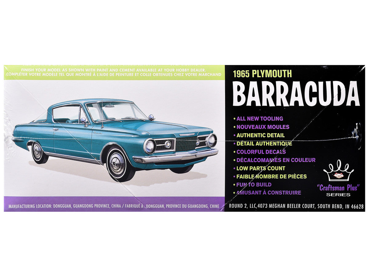 Skill 2 Model Kit 1965 Plymouth Barracuda "Craftsman Plus" Series 1/25 Scale Model by AMT-1