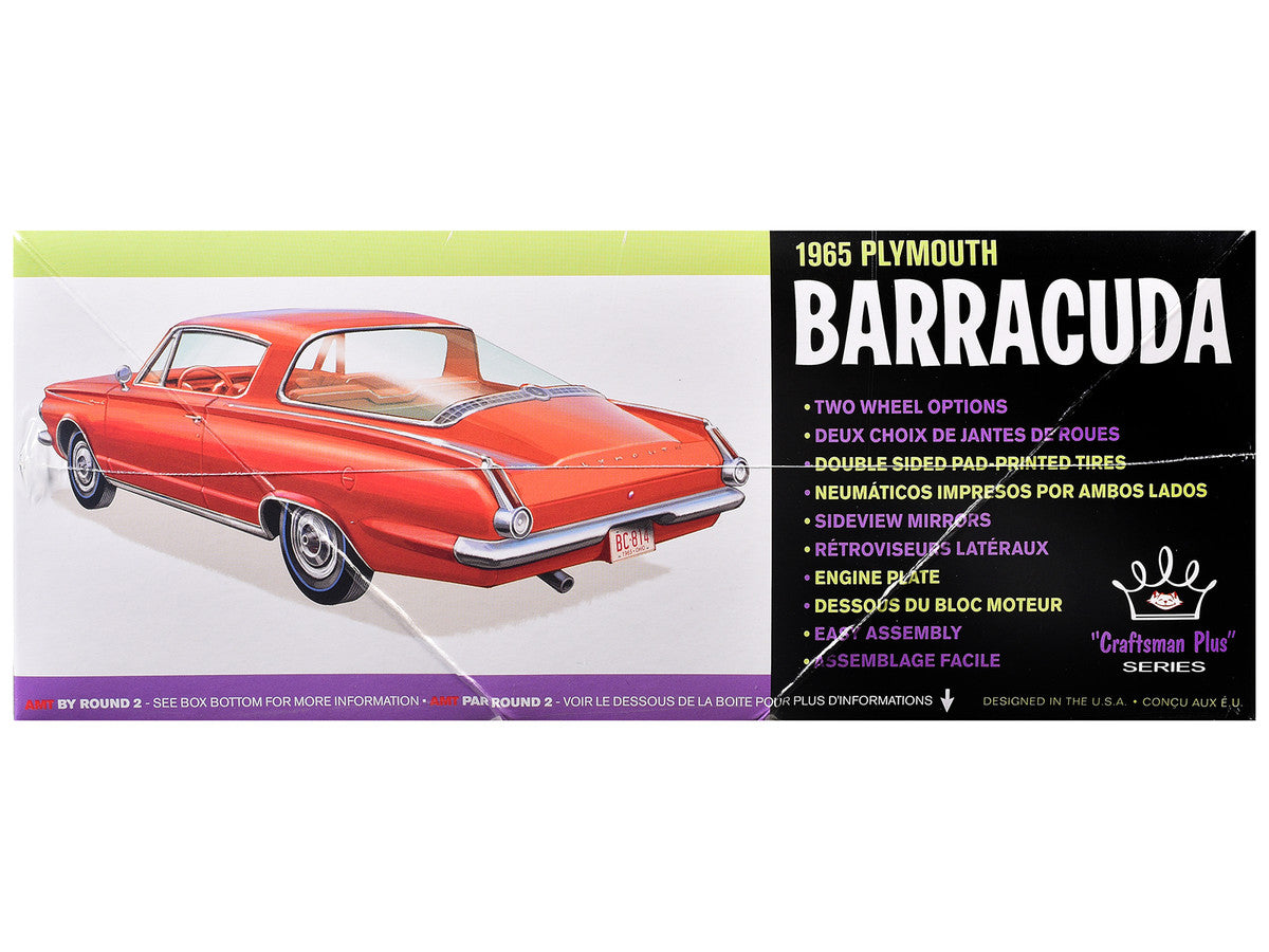 Skill 2 Model Kit 1965 Plymouth Barracuda "Craftsman Plus" Series 1/25 Scale Model by AMT-0