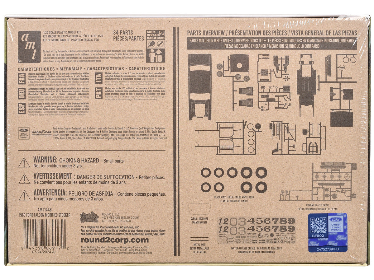 Skill 2 Model Kit 1969 Ford Falcon Modified Stocker 1/25 Scale Model by AMT-2