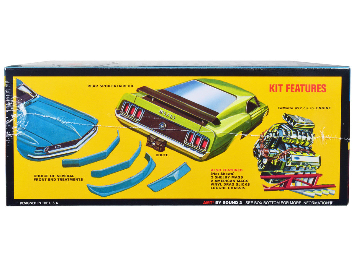 Skill 3 Model Kit 1970 Ford Mustang Funny Car "Mach Won" 1/25 Scale Model by AMT-1