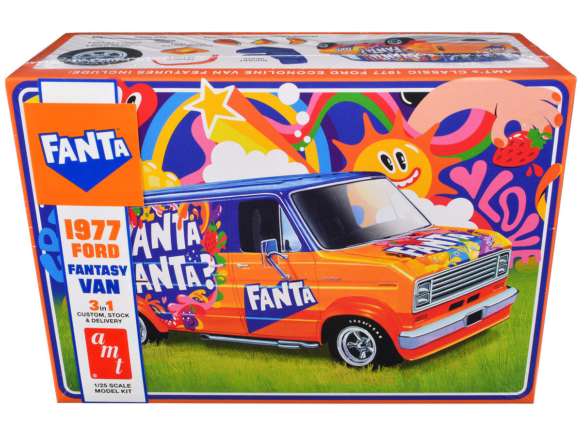 Skill 2 Model Kit 1977 Ford Custom Van "Fanta" 1/25 Scale Model by AMT-0