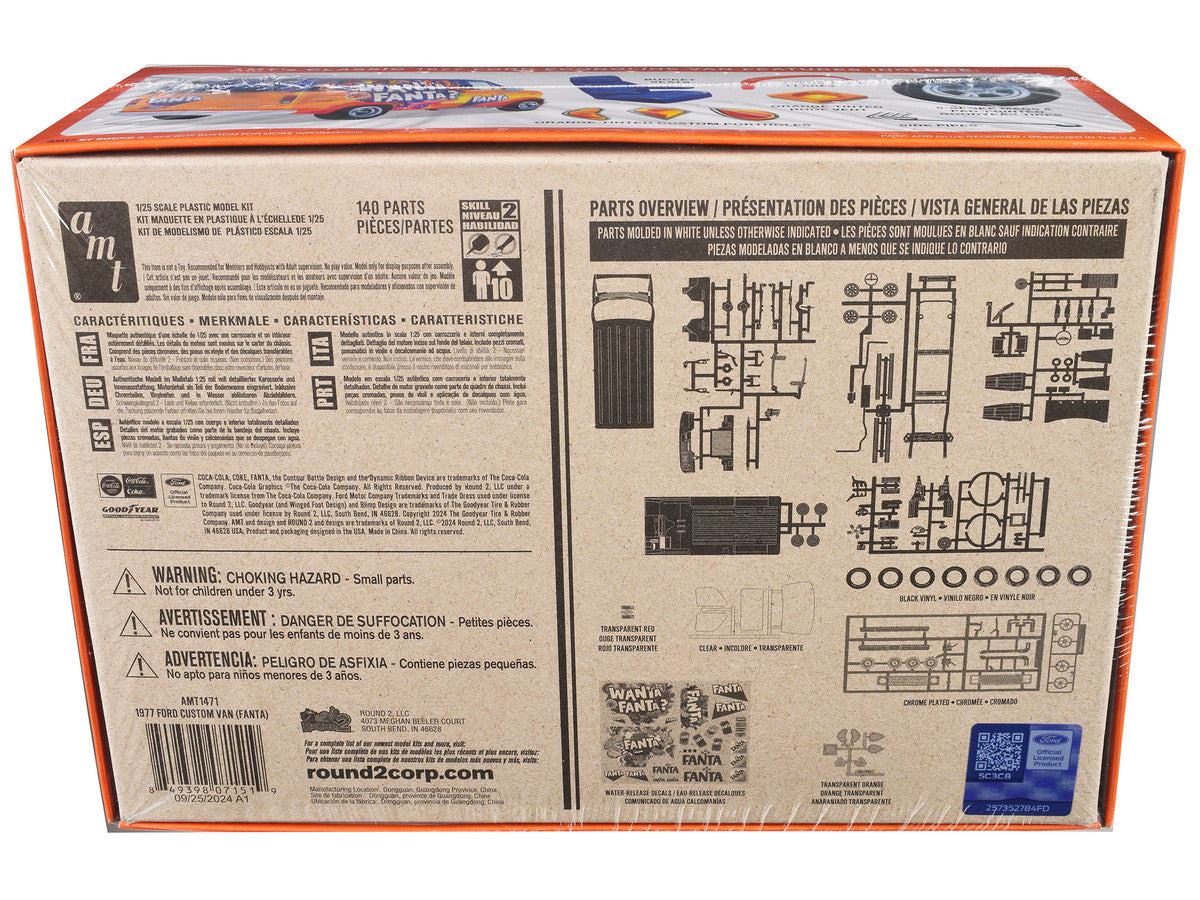 Skill 2 Model Kit 1977 Ford Custom Van "Fanta" 1/25 Scale Model by AMT-3