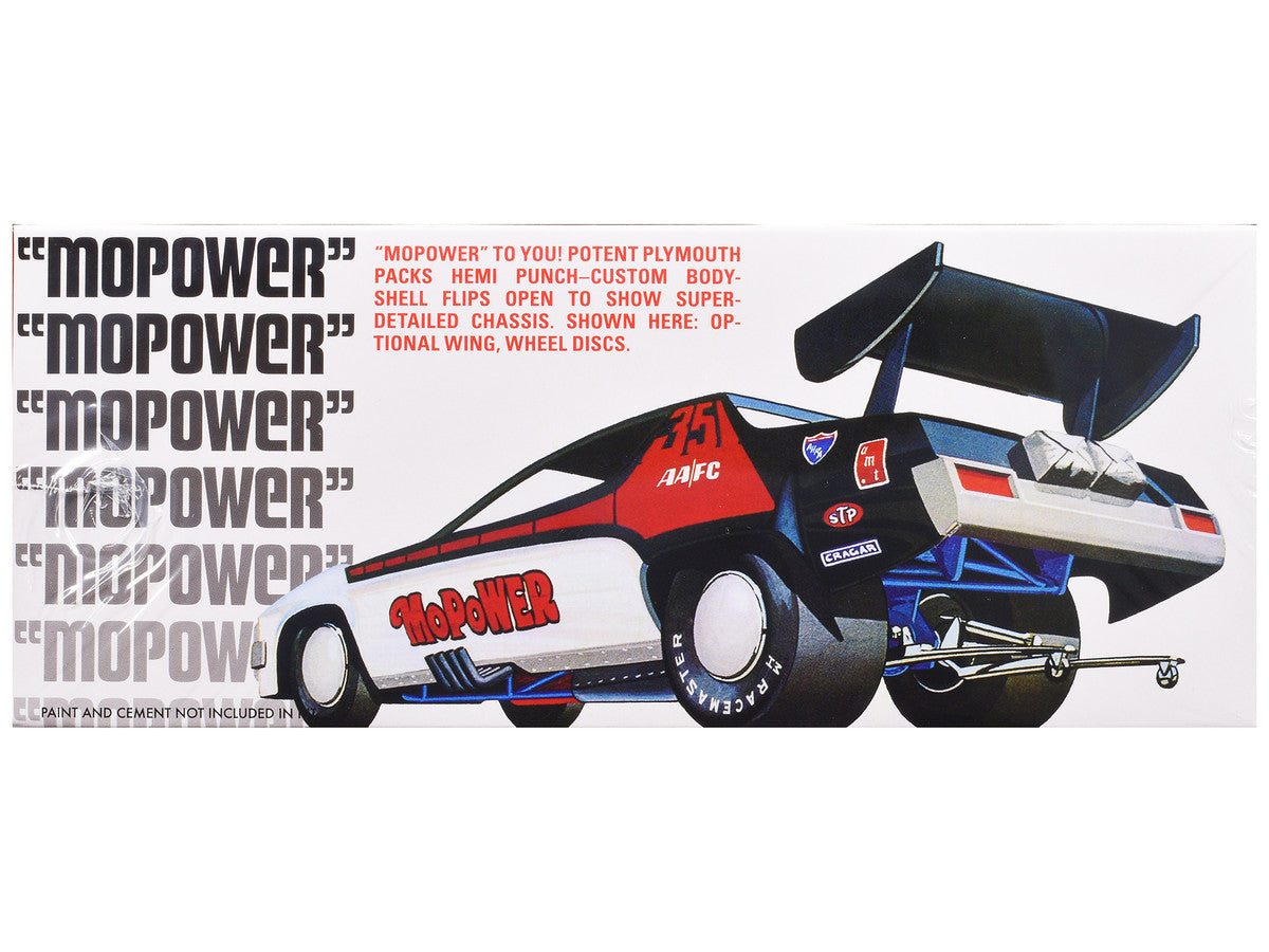 Skill 2 Model Kit Plymouth Funny Car "Mopower" 1/25 Scale Model by AMT-2